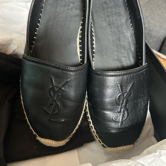 YSL Black leather espadrilles - Picture 2 of 6